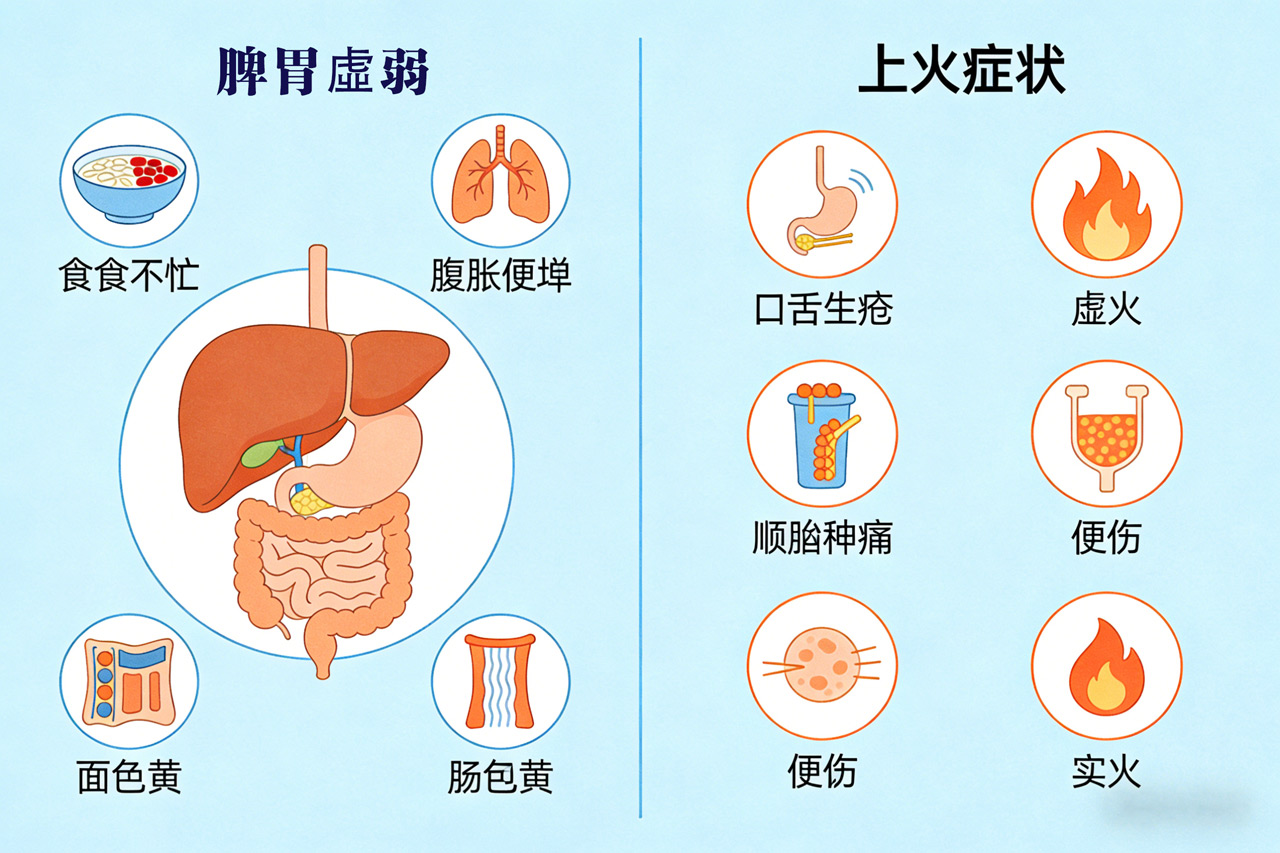 脾胃虚弱真的是上火了吗？